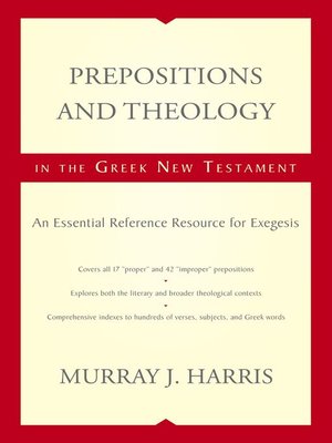 cover image of Prepositions and Theology in the Greek New Testament